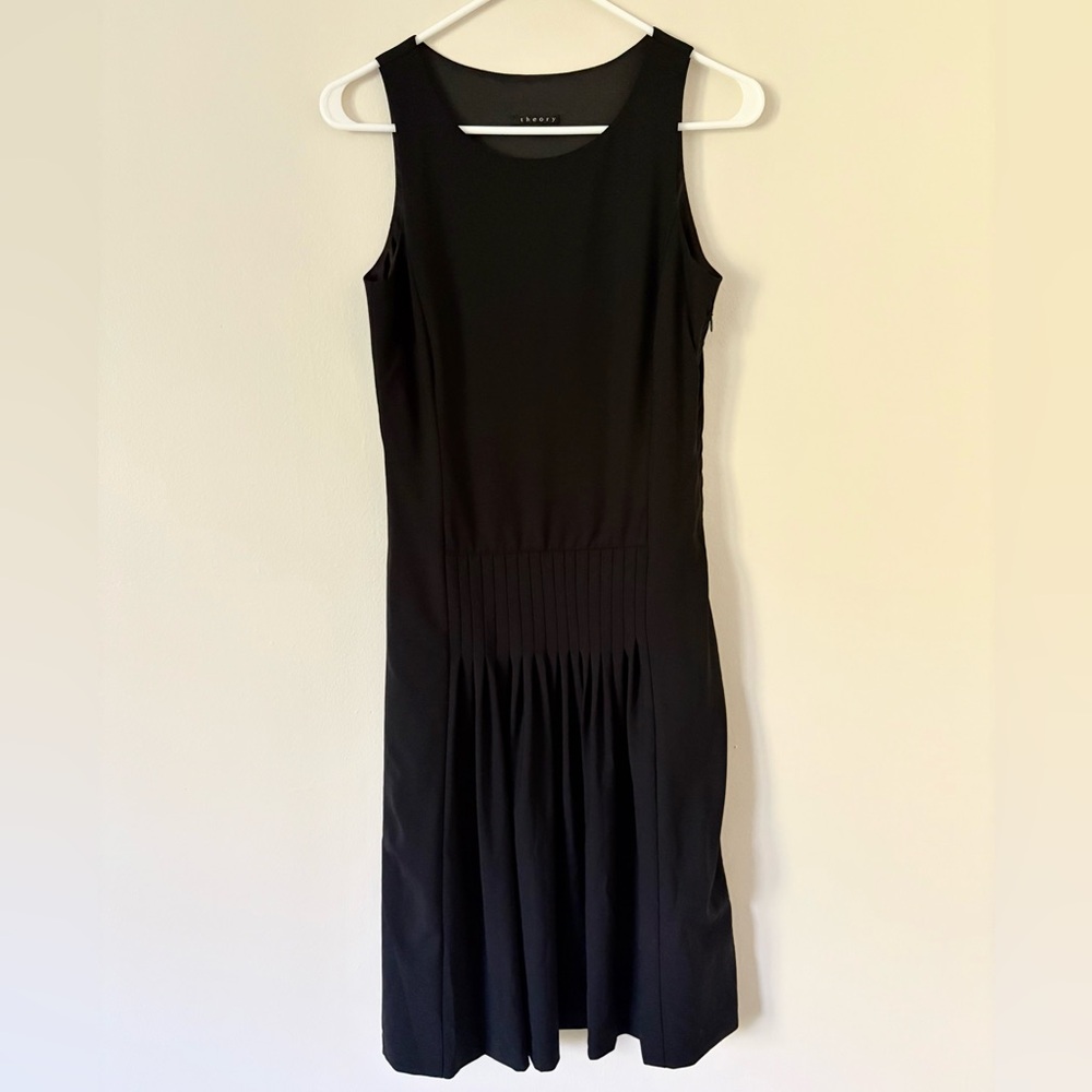 Theory Black Midi Dress